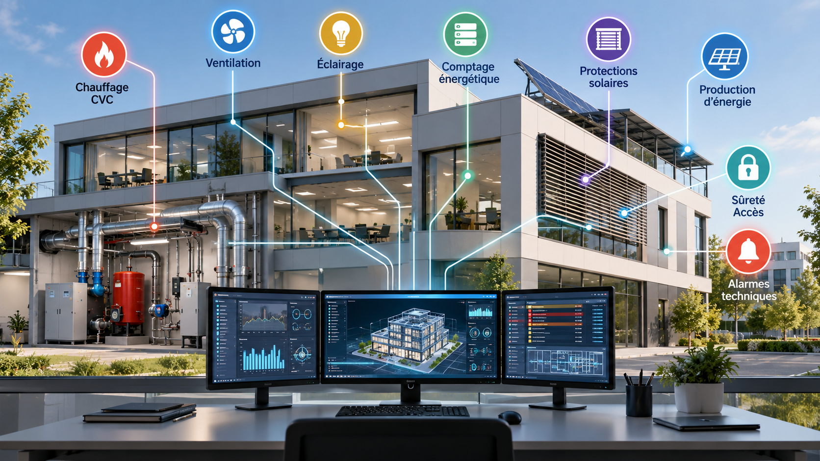 Supervision intelligente d'un bâtiment