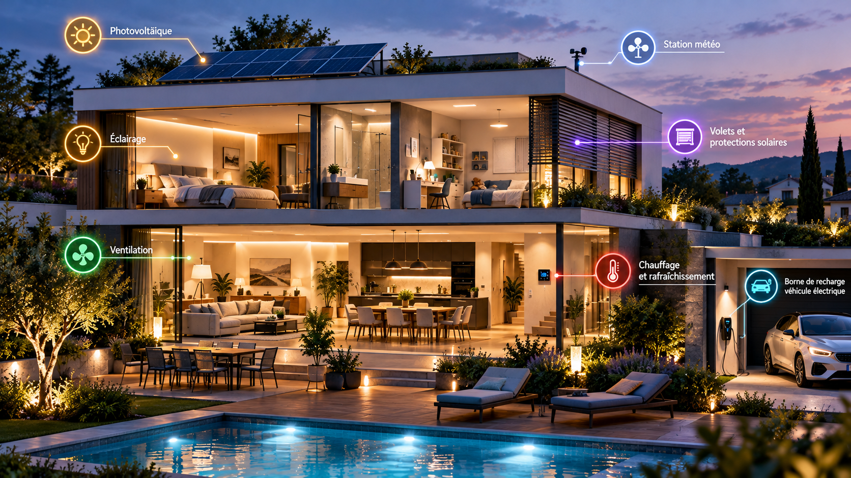 Maison intelligente KNX